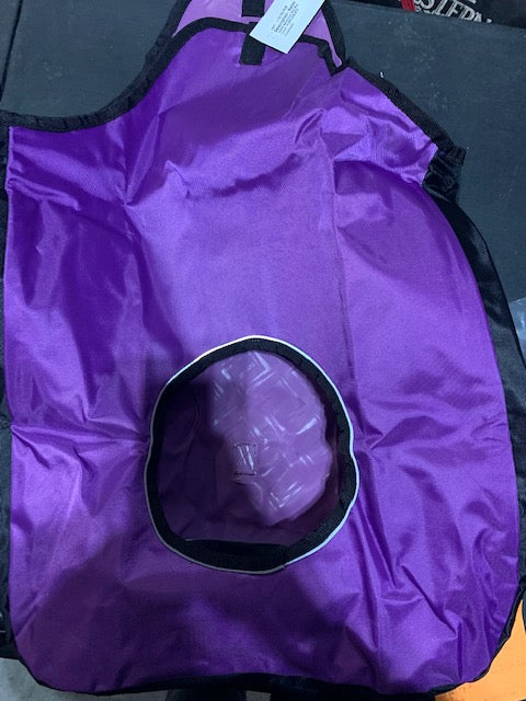 Hay bag with reflective trim