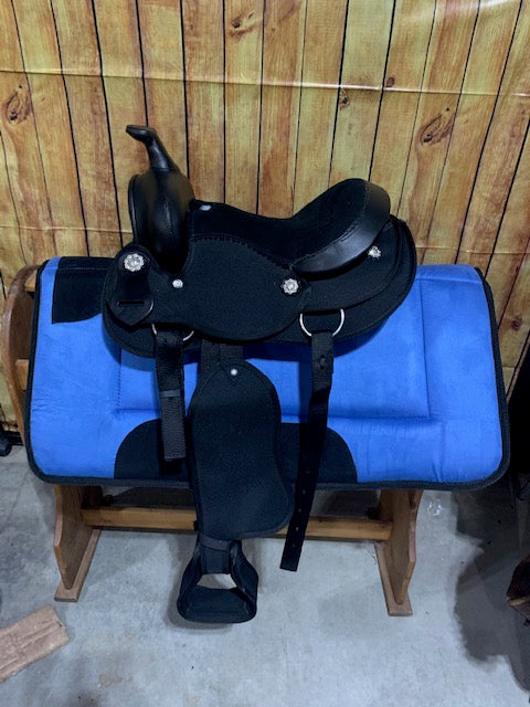 Synthetic Pony Saddle by Santa Fe 10" or 12"