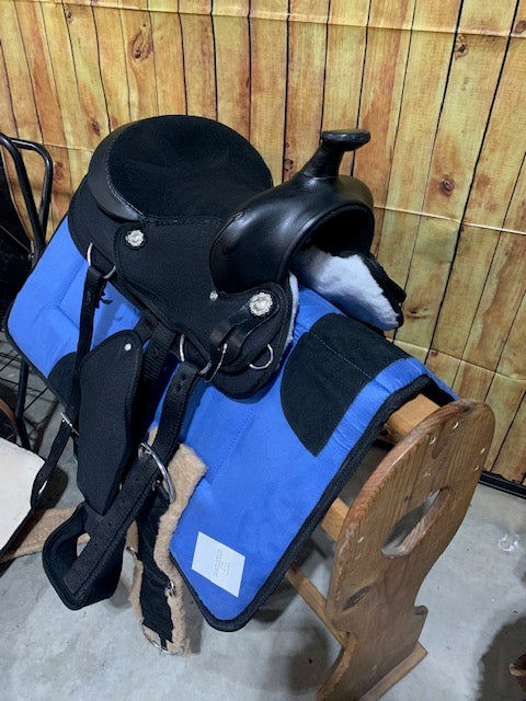 Synthetic Pony Saddle by Santa Fe 10" or 12"