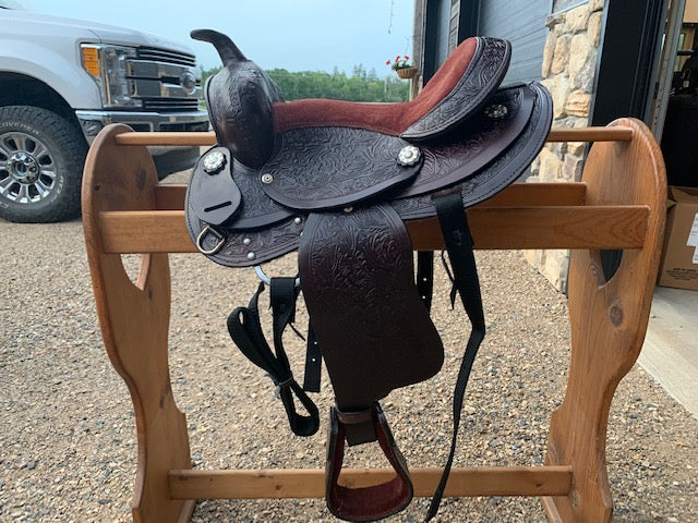 Santa Fe 13" all leather saddle