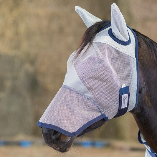 Natural Fit Breakaway Full Face Fly Mask with Ears Full Face design by Canadian Horsewear
