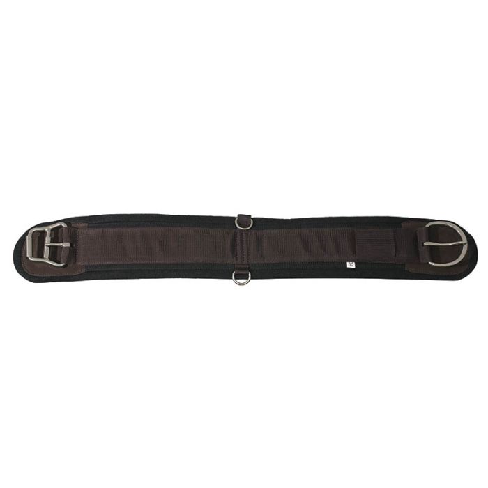 Mustang Western Felt Cinch with Roller buckles. Stainless Steel hardware