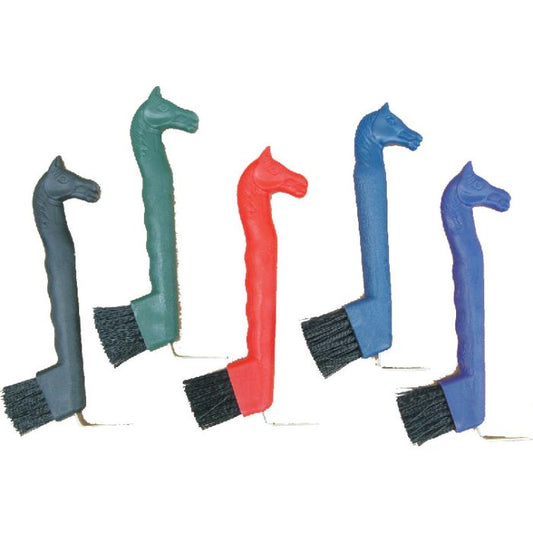 Horse head hoof pick/brush