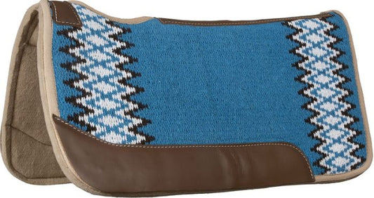 Mustang Blue/black contoured wool pad