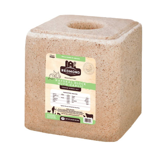 Redmond Natural Salt Block With GARLIC