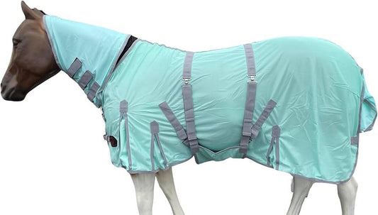 Tech Equestrian Flysheet with attached neck, detachable bellyband