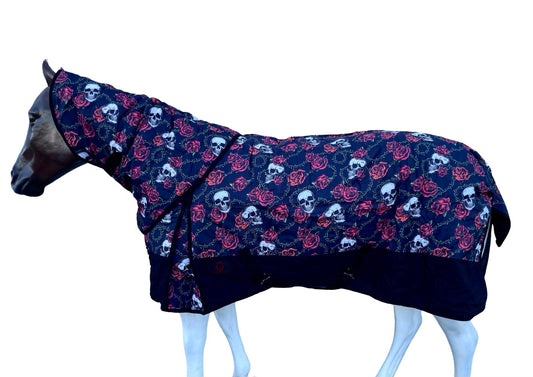 LIMITED PRINT!  Tech Equestrian 1200 denier, 300gm fill winter turnouts with hoods