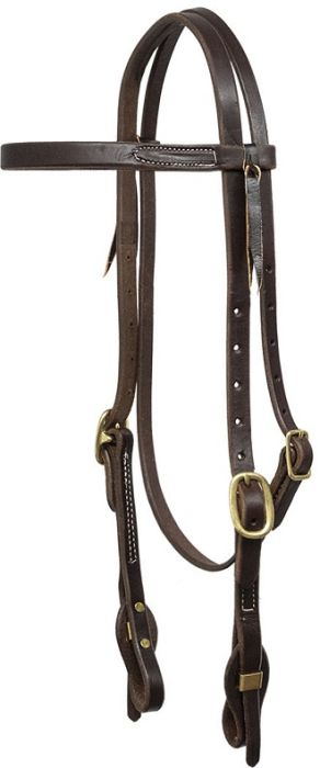 Hand Oiled Browband Quick Change headstall