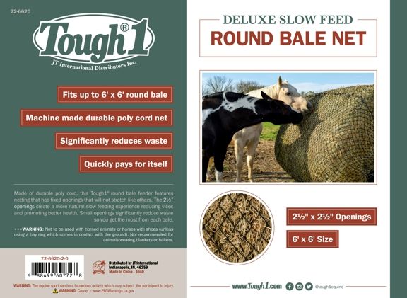 Round bale net